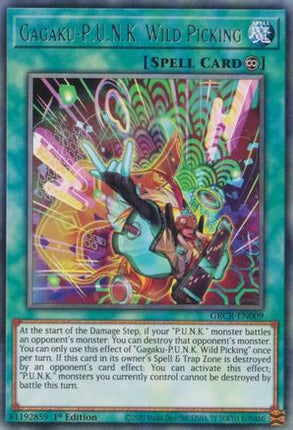 Gagaku-P.U.N.K. Wild Picking (Rare) [GRCR-EN009] 1st Edition