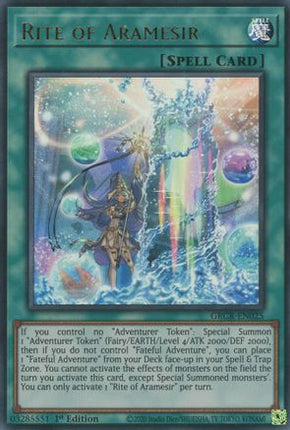 Rite of Aramesir (Ultra Rare) [GRCR-EN025] 1st Edition