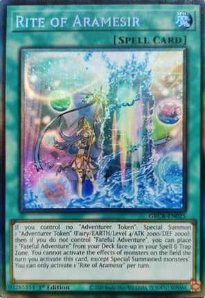 Rite of Aramesir (CR) (Collector's Rare) [GRCR-EN025] 1st Edition