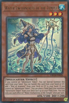 Water Enchantress of the Temple (Ultra Rare) [GRCR-EN026] 1st Edition