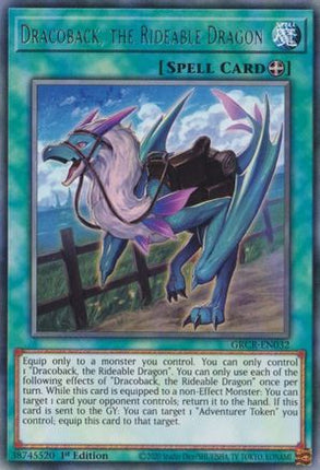Dracoback, the Rideable Dragon (Rare) [GRCR-EN032] 1st Edition