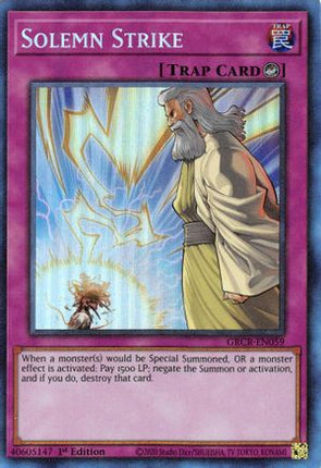 Solemn Strike (CR) (Collector's Rare) [GRCR-EN059] 1st Edition