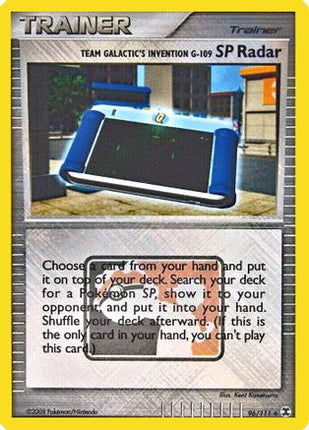Team Galactic's Invention G-109 SP Radar - 96/111 (League Promo) [League & Championship Cards] Reverse Holofoil