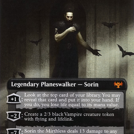 Sorin the Mirthless - Count Dracula  (Borderless) [Innistrad: Crimson Vow]