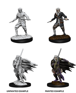 Pathfinder Deep Cuts Miniatures - Unprimed/Unpainted Male Elf Rogue