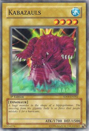 Kabazauls (Common / Short Print) [SD09-EN002] Structure Deck: Dinosaur's Rage 1st Edition