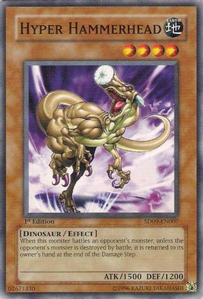 Hyper Hammerhead (Common / Short Print) [SD09-EN007] Structure Deck: Dinosaur's Rage 1st Edition