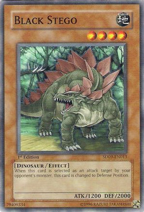 Black Stego (Common / Short Print) [SD09-EN013] Structure Deck: Dinosaur's Rage 1st Edition