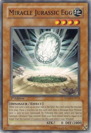 Miracle Jurassic Egg (Common / Short Print) [SD09-EN015] Structure Deck: Dinosaur's Rage 1st Edition