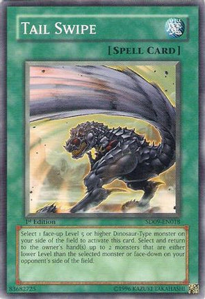 Tail Swipe (Common / Short Print) [SD09-EN018] Structure Deck: Dinosaur's Rage 1st Edition