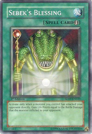 Sebek's Blessing (Common / Short Print) [SD09-EN020] Structure Deck: Dinosaur's Rage 1st Edition
