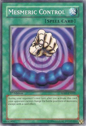 Mesmeric Control (Common / Short Print) [SD09-EN022] Structure Deck: Dinosaur's Rage 1st Edition