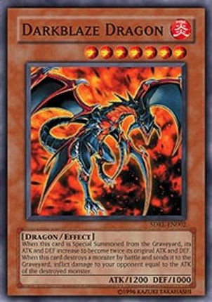 Darkblaze Dragon (Common / Short Print) [SDRL-EN002] Structure Deck: Rise of the Dragon Lords 1st Edition