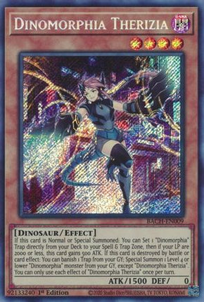 Dinomorphia Therizia (Secret Rare) [BACH-EN009] 1st Edition