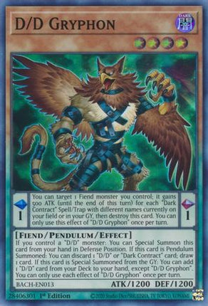 D/D Gryphon (Super Rare) [BACH-EN013] 1st Edition