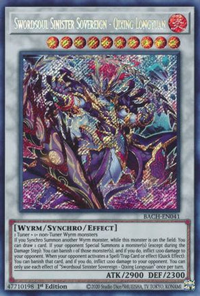 Swordsoul Sinister Sovereign - Qixing Longyuan (Secret Rare) [BACH-EN041] 1st Edition
