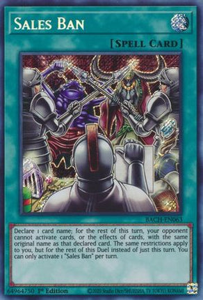Sales Ban [BACH-EN063] Secret Rare