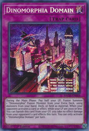 Dinomorphia Domain (Secret Rare) [BACH-EN068] 1st Edition