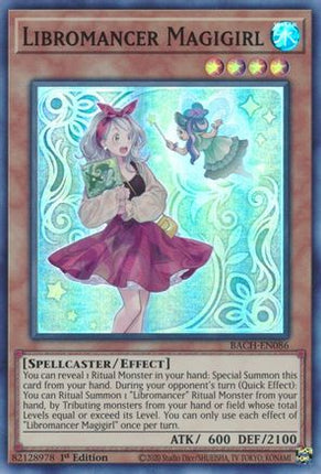 Libromancer Magigirl (Super Rare) [BACH-EN086] 1st Edition