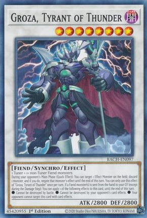 Groza, Tyrant of Thunder (Common / Short Print) [BACH-EN097] 1st Edition