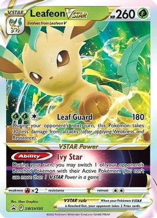 Leafeon VSTAR - SWSH195 - SWSH195/null [SWSH: Sword & Shield Promo Cards] Holofoil