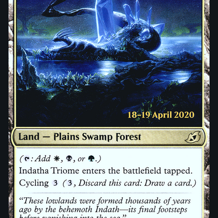 Indatha Triome [Ikoria: Lair of Behemoths Promos] Prerelease Foil