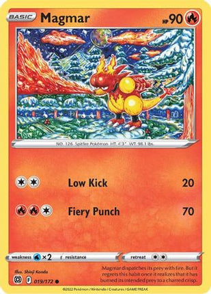 Magmar - 19/172 [SWSH09: Brilliant Stars] Reverse Holofoil
