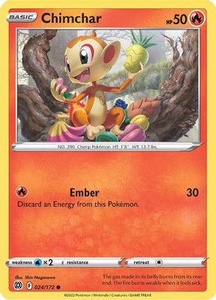 Chimchar - 24/172 [SWSH09: Brilliant Stars] Reverse Holofoil