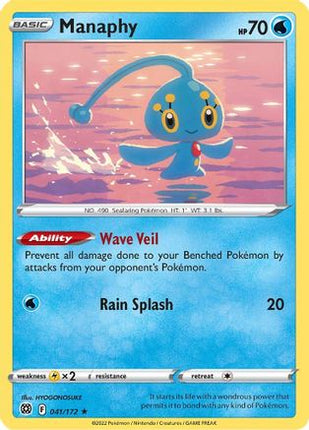 Manaphy - 41/172 [SWSH09: Brilliant Stars] Reverse Holofoil