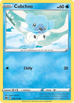 Cubchoo - 42/172 [SWSH09: Brilliant Stars] Reverse Holofoil