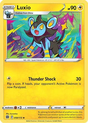 Luxio - 50/172 [SWSH09: Brilliant Stars] Reverse Holofoil