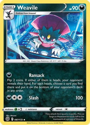 Weavile - 87/172 [SWSH09: Brilliant Stars] Reverse Holofoil