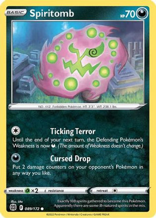Spiritomb - 89/172 [SWSH09: Brilliant Stars] Reverse Holofoil