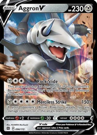 Aggron V - 96/172 [SWSH09: Brilliant Stars] Holofoil