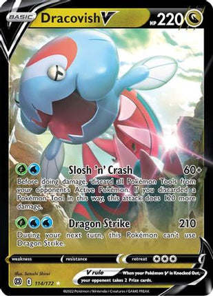 Dracovish V - 114/172 [SWSH09: Brilliant Stars] Holofoil