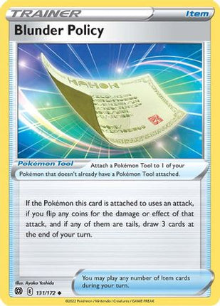 Blunder Policy - 131/172 [SWSH09: Brilliant Stars] Reverse Holofoil