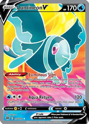 Lumineon V (Full Art) - 155/172 [SWSH09: Brilliant Stars] Holofoil