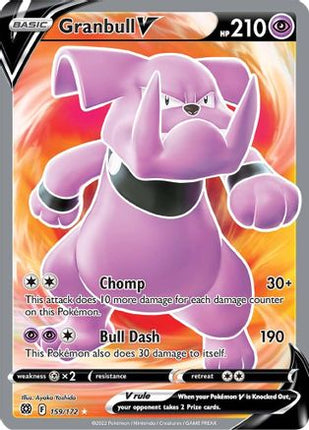Granbull V (Full Art) - 159/172 [SWSH09: Brilliant Stars] Holofoil