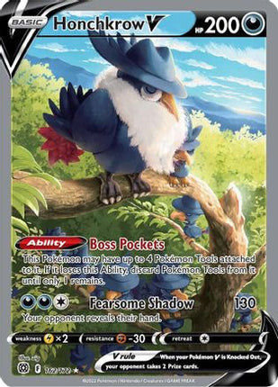 Honchkrow V (Alternate Full Art) - 162/172 [SWSH09: Brilliant Stars] Holofoil