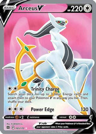 Arceus V (Full Art) - 165/172 [SWSH09: Brilliant Stars] Holofoil