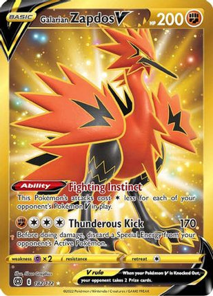 Galarian Zapdos V (Secret) - 182/172 [SWSH09: Brilliant Stars] Holofoil