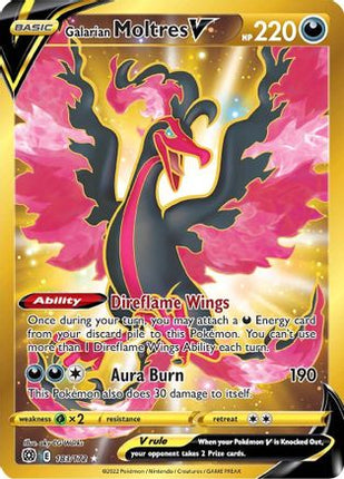 Galarian Moltres V (Secret) - 183/172 [SWSH09: Brilliant Stars] Holofoil