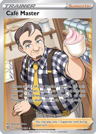 Cafe Master - TG25/TG30 [SWSH09: Brilliant Stars Trainer Gallery] Holofoil
