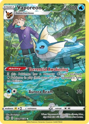 Vaporeon - TG02/TG30 [SWSH09: Brilliant Stars Trainer Gallery] Holofoil