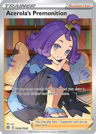 Acerola's Premonition - TG24/TG30 [SWSH09: Brilliant Stars Trainer Gallery] Holofoil