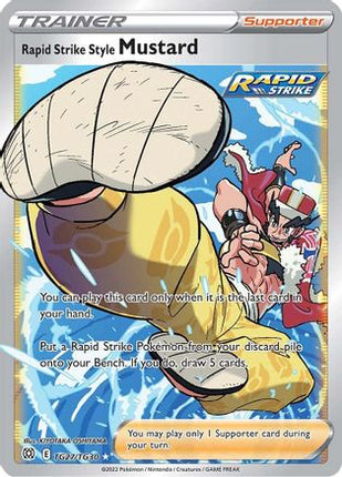 Rapid Strike Style Mustard - TG27/TG30 [SWSH09: Brilliant Stars Trainer Gallery] Holofoil