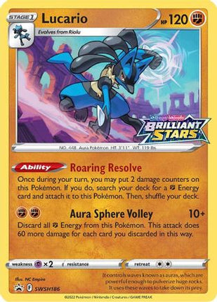 Lucario - SWSH186 - SWSH186/null [SWSH: Sword & Shield Promo Cards] Holofoil
