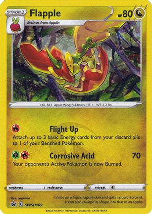Flapple - SWSH189 - SWSH189/null [SWSH: Sword & Shield Promo Cards] Holofoil