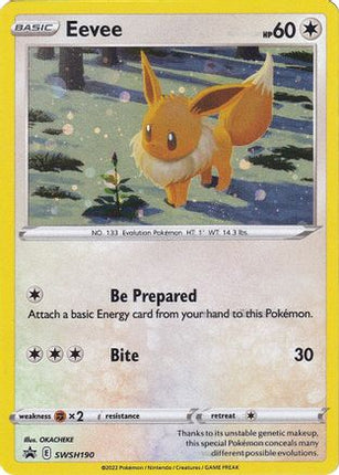 Eevee - SWSH190 - SWSH190/null [SWSH: Sword & Shield Promo Cards] Holofoil