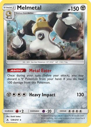Melmetal - 129/214 (Cosmos Holo) [Blister Exclusives] Holofoil